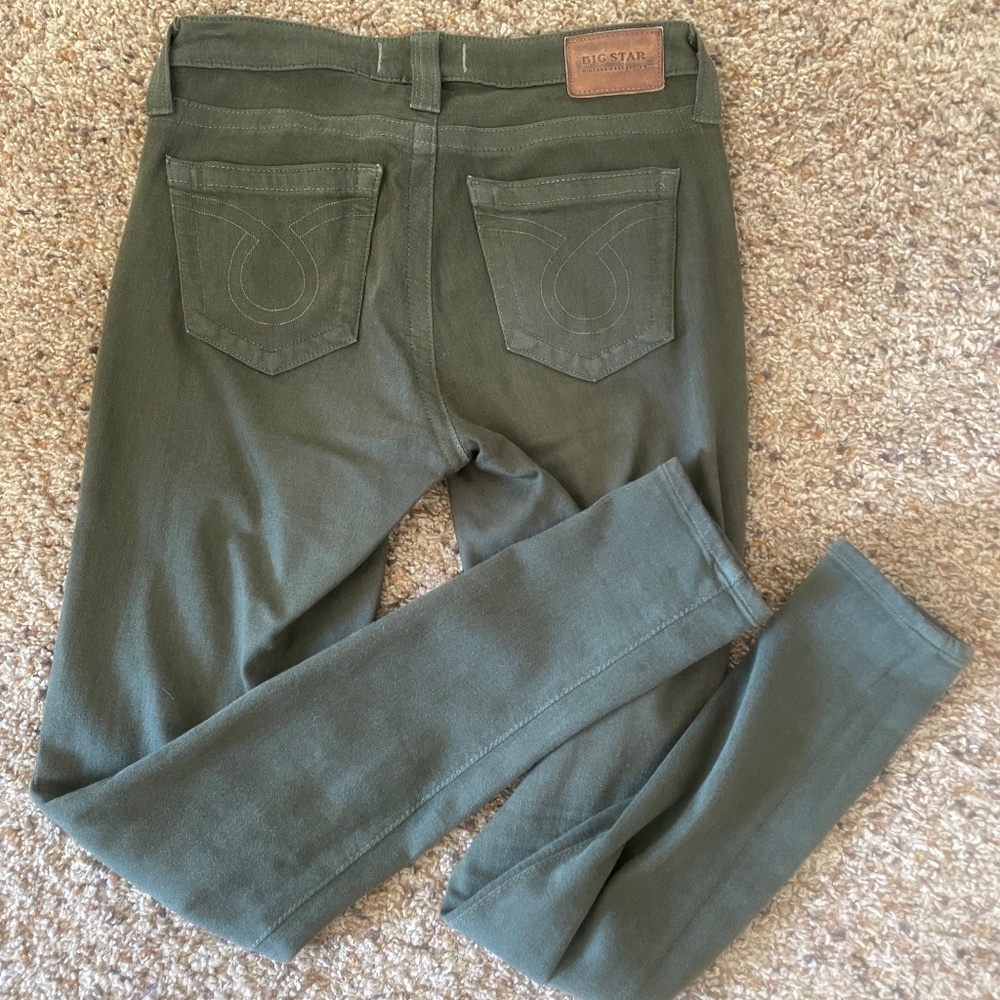 Green Big Star Skinny Jeans Size 27